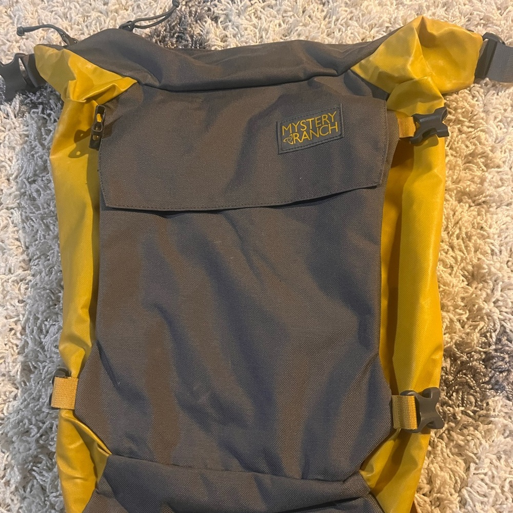 MYSTERY RANCH Gray and Yellow Backpack